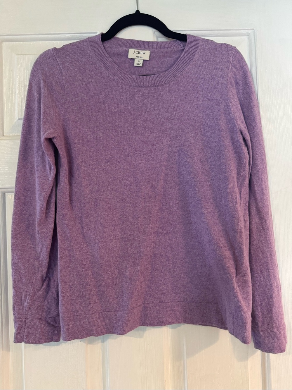 J. Crew Lavender Crewneck Long-Sleeve Sweater